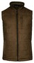 Baileys Allover Subtle Patterned Suedine Fabric Body-Warmer Dark Sand