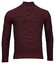 Baileys Button Placket Plated Structure Knit Trui Stone Red