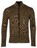 Baileys Cardigan Zip Allover 2-Tone Cardigan Brown