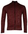 Baileys Cardigan Zip Allover 2-Tone Cardigan Deep Red