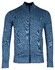 Baileys Cardigan Zip Allover 2-Tone Cardigan Mid Blue