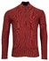 Baileys Cardigan Zip Allover Structure Knit Cardigan Stone Red