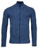 Baileys Cardigan Zip Body Sleeves 2Tone Jacquard Vest Kobalt Melange