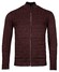 Baileys Cardigan Zip Front Uni Color Multi Structure Knit Cardigan Aubergine