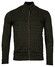 Baileys Cardigan Zip Front Uni Color Multi Structure Knit Cardigan Dark Green