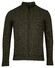 Baileys Cardigan Zip Lined Front Cable Knit Cardigan Olive