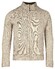 Baileys Cardigan Zip Lined Top Cable Single Knit Cardigan Dark Sand