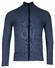 Baileys Cardigan Zip Structure Knit Cardigan Deep Denim Blue