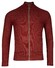 Baileys Cardigan Zip Structure Knit Cardigan Deep Red