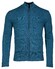 Baileys Cardigan Zip Top Fancy Cable Structure Knit Cardigan Raf Blue