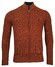Baileys Cardigan Zip Top Fancy Cable Structure Knit Cardigan Stone Red