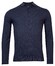 Baileys Cotton Cashmere Pullover Polo Collar Buttons Single Knit Pullover Dark Blue