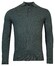 Baileys Cotton Cashmere Pullover Polo Collar Buttons Single Knit Trui Donker Groen