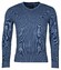 Baileys Cotton V-Neck Allover 2-Tone Pullover Mid Blue