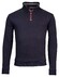 Baileys Cotton Wool Sweat Halfzip Doubleface Interlock Pullover Navy