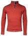 Baileys Cotton Wool Sweat Halfzip Doubleface Interlock Pullover Stone Red