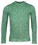 Baileys Crew Neck Body And Sleeves Two-Tone Structure Jacquard Pullover Green