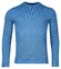 Baileys Crew Neck Cotton 2-Tone Jacquard Pullover Mid Blue Melange