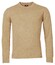 Baileys Crew Neck Lambswool Single Knit Pullover Beige