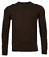 Baileys Crew Neck Lambswool Single Knit Pullover Chocolate Brown