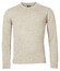 Baileys Crew Neck Lambswool Single Knit Pullover Off White