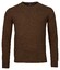 Baileys Crew Neck Lambswool Single Knit Pullover Tobacco