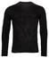 Baileys Crew Neck Pullover All Over Structure Design Pullover Black