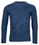 Baileys Crew Neck Pullover All Over Structure Design Pullover Jeans Blue