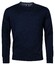 Baileys Crew Neck Pullover Single Knit Combed Cotton Trui Donker Blauw