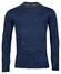 Baileys Crew Neck Pullover Single Knit Combed Cotton Trui Donker Blauw Melange