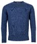 Baileys Crew Neck Pullover Single Knit Scottish Lambswool Trui Blauw