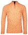 Baileys Front Cable Knit Lambswool Half Zip Trui Mid Orange