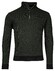 Baileys Half Zip 2-Tone Jacquard Doubleface Interlock Sweat Pullover Dark Green