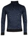 Baileys Half Zip 2-Tone Jacquard Interlock Doubleface Sweat Pullover Deep Denim Blue