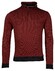 Baileys Half Zip 2-Tone Jacquard Interlock Doubleface Sweat Pullover Deep Red