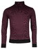 Baileys Half Zip 2-Tone Jacquard Interlock Doubleface Sweat Pullover Light Aubergine