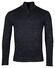 Baileys Half Zip Allover 2-Tone Pullover Navy