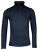 Baileys Half Zip Allover Honeycomb Piqué Sweat Pullover Dark Blue