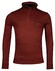 Baileys Half Zip Allover Honeycomb Piqué Sweat Pullover Deep Red