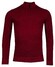 Baileys Half Zip Allover Plated 2-Tone Jacquard Pullover Red