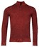 Baileys Half Zip Allover Plated 2-Tone Jacquard Pullover Stone Red