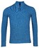 Baileys Half Zip Body And Sleeves Two-Tone Structure Jacquard Pullover Bright Cobalt