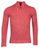 Baileys Half Zip Body And Sleeves Two-Tone Structure Jacquard Pullover Dark Cerise