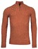 Baileys Half Zip Body And Sleeves Two-Tone Structure Jacquard Pullover Red Earth