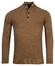 Baileys Half Zip Buttons Front Structure Knit Pullover Choco Brown