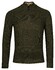 Baileys Half Zip Multi Structure Knit Pullover Dark Green