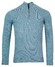 Baileys Half Zip Single Knit Trui Midden Blauw