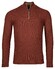 Baileys Half Zip Structure Knit Pullover Deep Red