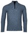 Baileys Half Zip Structure Knit Pullover Denim Blue