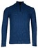 Baileys Half Zip Structure Knit Trui Cobalt